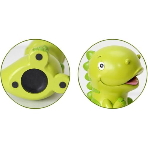  [아마존베스트]WAIT FLY 7.5 x 7.5 Inches Lovely Green Dinosaur Shaped Large Size Resin Piggy Bank Coin Bank Money Bank Best Christmas Birthday Gifts for Kids Boys Girls Home Decoration