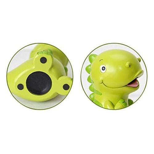  WAIT FLY 7.5 x 7.5 Inches Lovely Green Dinosaur Shaped Large Size Resin Piggy Bank Coin Bank Money Bank Best Christmas Birthday Gifts for Kids Boys Girls Home Decoration