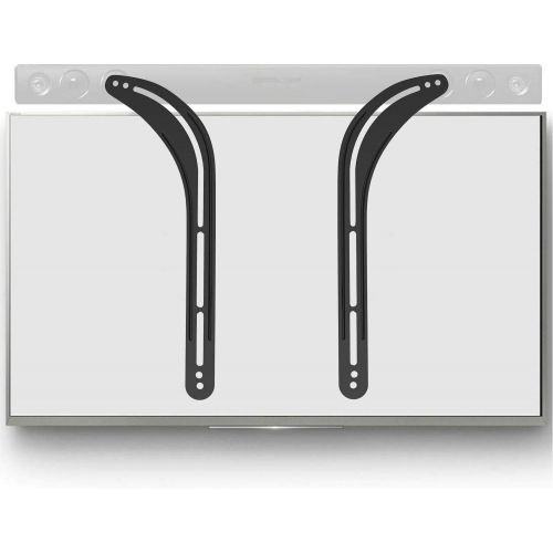  [아마존베스트]WALI Universal Sound Bar Mount Bracket for Mounting Above or Under TV, Fits 32 to 70 inch TVs, 33 lbs. Weight Capacity (SBR201), Black