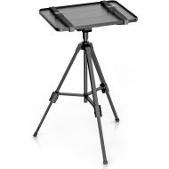 WALI Projector Tripod Stand, Portable Holder Mount for Universal Projector, Laptop, DJ Equipment with Adjustable Height 18 to 35 Inch, Perfect for Office, Home, Stage or Studio Use (PRS