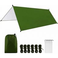 WALNUTA Outdoor Camping Waterproof Tarp Hammock Sunshade Tent Rain Shelter Multifunctional Lightweight Hiking Picnic Tarpaulin Canopy (Color : A)