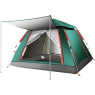 WALNUTA 3-4 Person Quick Automatic Opening Outdoor Camping Tent Family Tourist Tent Large Space Sun Shelter Tents (Color : A, Size : 240x240x154cm)