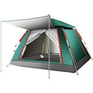 WALNUTA 3-4 Person Quick Automatic Opening Outdoor Camping Tent Family Tourist Tent Large Space Sun Shelter Tents (Color : A, Size : 215x215x142cm)