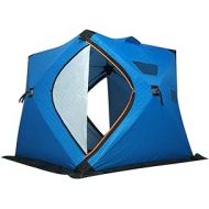 WALNUTA 2-3Person Winter Ice Fising Tent Thickened Cotton Warm Cotton Tent Large Space Outdoor Camping Tourist Automatic Tent (Color : B, Size : 1.8 * 1.8 * 1.65m)