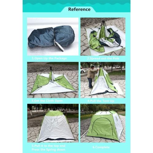  WALNUTA Winter Fishing Tent Outdoor Ice Fishing Automatic Tent Windproof Large Space Thick Cotton Warm Tent (Color : B, Size : 210x210x170cm)