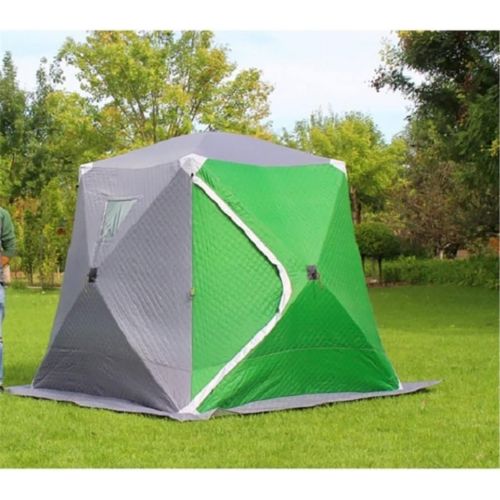  WALNUTA Winter Ice Fishing Tents for 3-4 People, 3 Layers of Thickening Warm and Winter Tents, Outdoor Fishing Cotton Tents, Camping Tents (Color : B, Size : 200 * 200 * 200cm)