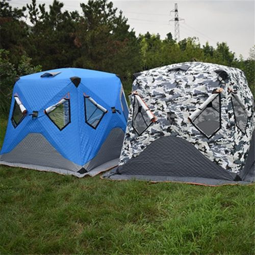  WALNUTA 3-4 People Winter Fishing Tent Automatically Thickening Warm Cotton Tent Outdoor Camping Travel Tent Winter Ice Fishing House (Color : A, Size : 200 * 200 * 175cm)