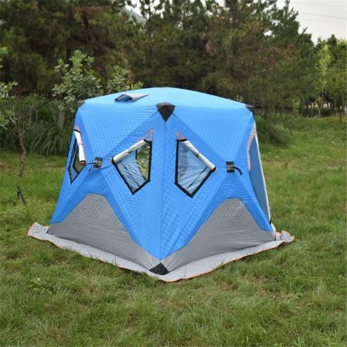  WALNUTA 3-4 People Winter Fishing Tent Automatically Thickening Warm Cotton Tent Outdoor Camping Travel Tent Winter Ice Fishing House (Color : A, Size : 200 * 200 * 175cm)