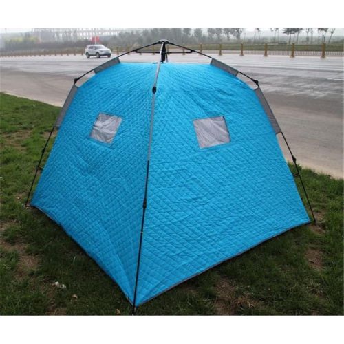  WALNUTA Winter Fishing Tent Outdoor Ice Fishing Automatic Tent Windproof Large Space Thick Cotton Warm Tent (Color : C, Size : 210x210x170cm)