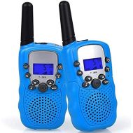 [아마존베스트]WANFEI 2 x Walkie Talkies for Kids, 2-Way Radio Kids Walkie Talkies with 22 Channels LCD Screen VOX Flashlight 10 Call Tones Ideal Gifts Walky Talky Toy for Children (Battery Not I