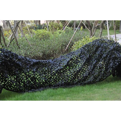  WANGZI Outdoor camouflage net Camo Netting for Kids，Black Camouflag Net，Increase the Reinforcement Net，Suitable For Army Shade Military Hunting Shooting Range Camping Outdoor Hide Covered