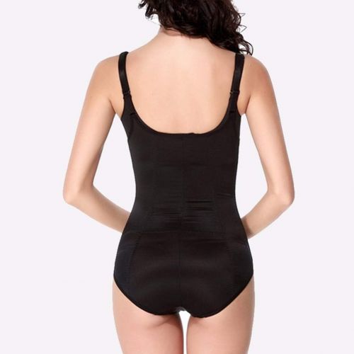  WANK Womens Body Shaper Bodysuit Waist Trainer Slimming Underwear Butt Lifter Shapewear with Zipper Steel Bones