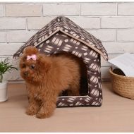 WANK Leopard Removable Cover Mat Dog House Warm Beds For Small Medium Pet Products House Soft Pet Beds for Cats