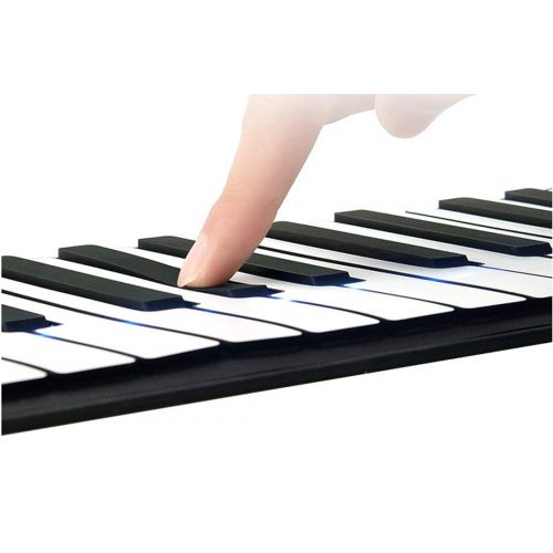  WANQY Musical instrument Portable Piano - 88-key USB Dual Speakers Built-in Lithium Battery Charging Piano Electronic Soft Keyboard Silicone Keyboard To Send Sustain Pedal