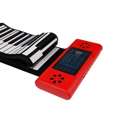  WANQY Musical instrument Portable Piano - 88-key USB Dual Speakers Built-in Lithium Battery Charging Piano Electronic Soft Keyboard Silicone Keyboard To Send Sustain Pedal