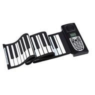 WANQY Musical instrument Portable Piano-61 Keys USB Thicken Flexible Roll Up Piano Electronic Soft Keyboard Piano Silicone Rubber Keyboard