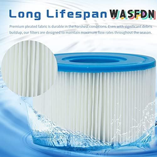  WASFDN Type S1 Filter for intex spa hot tub,Filter Replacement Cartridges S1 for intex hot tub Filter, Whirlpool Filter, Filter for Garden Outdoor spa Pool .(8 pcs)