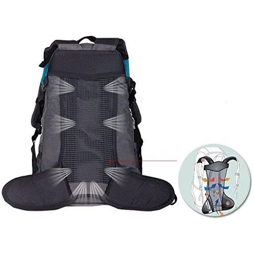  [아마존베스트]WASING 55L Internal Frame Backpack Hiking Backpacking Packs for Outdoor Hiking Travel Climbing Camping Mountaineering with Rain Cover WS-55Lpack