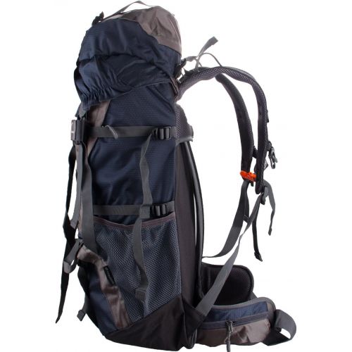  [아마존베스트]WASING 55L Internal Frame Backpack Hiking Backpacking Packs for Outdoor Hiking Travel Climbing Camping Mountaineering with Rain Cover WS-55Lpack