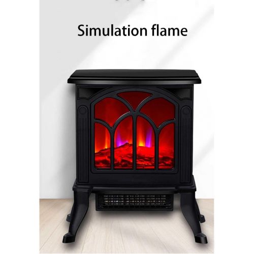  WASX Portable Electric Fireplace Heater with Realistic LED Flame Effect Overheat Protection, 900/1800 W