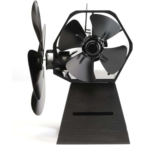  WASX 2021 New Wood Stove Fan with Cooling Fan 4 Blade Heat Powered Eco Friendly Fireplace Fan Stove Top Fans for Wood Burner/Burning/Log Burner Stove