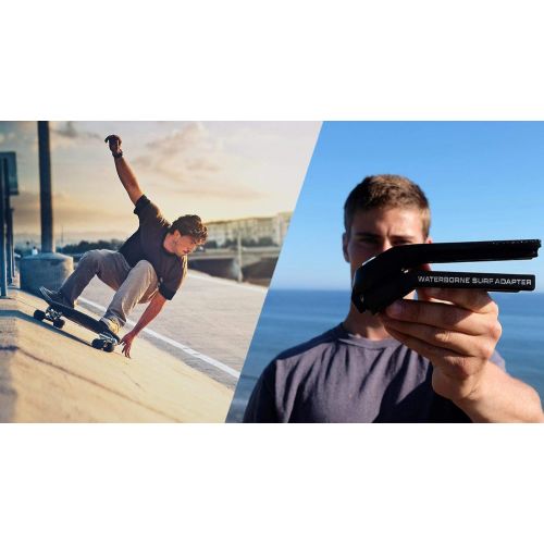  Surf and Rail Adapter by Waterborne Skateboards - Surfskate Truck Fits Any Board - Carve & Cruise like a Surfboard