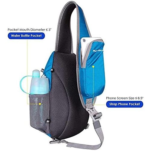  WATERFLY Chest Sling Shoulder Backpacks Bags Crossbody Rope Triangle Rucksack for Hiking