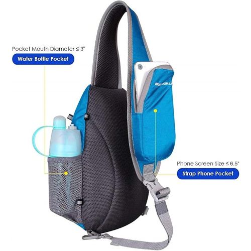  WATERFLY Chest Sling Shoulder Backpacks Bags Crossbody Rope Triangle Rucksack for Hiking