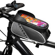 WATERFLY Bike Frame Bag - Waterproof Bike Phone Mount Handlebar Bag Phone Holder Bicycle Accessories for iPhone X/8/7 plus/7/6s/6 plus/5s