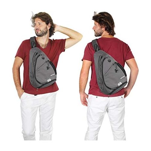  WATERFLY Sling Backpack Sling Bag Crossbody Daypack Casual Backpack Chest Bag Rucksack…