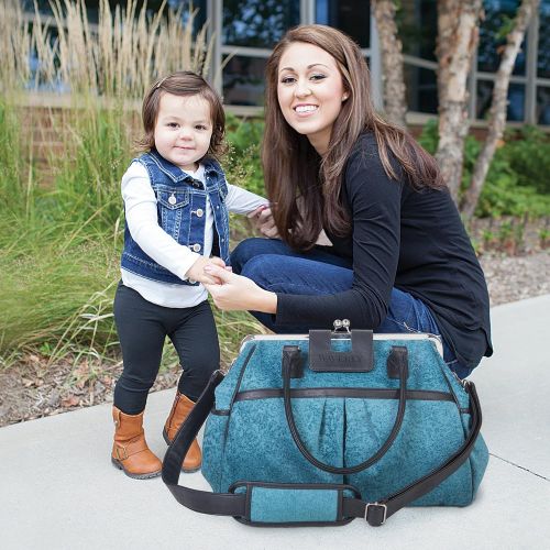  WAVERLY Waverly Baby by Trend Lab Strands Sterling Framed Diaper Bag