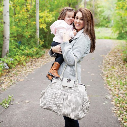  WAVERLY Waverly Baby by Trend Lab Strands Sterling Framed Diaper Bag