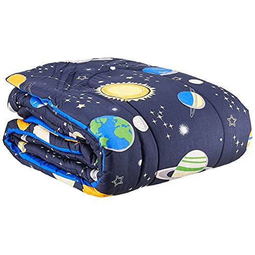  [아마존베스트]Waverly Kids Space Adventure Reversible Bedding Collection, Twin, Multicolor