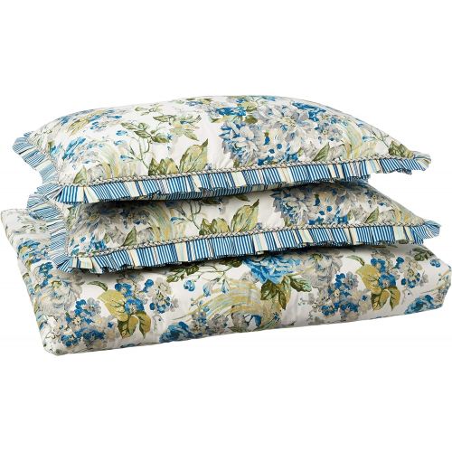  WAVERLY Floral Engagement Bedding Collection, King, Porcelain