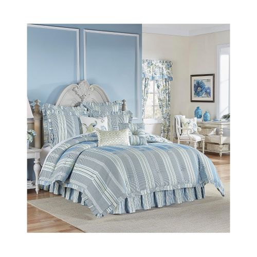  WAVERLY Floral Engagement Bedding Collection, King, Porcelain