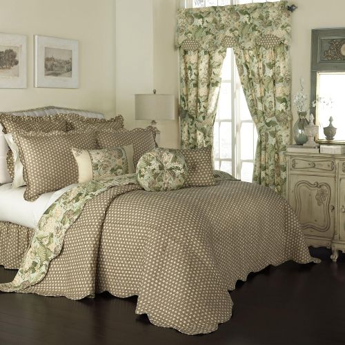  WAVERLY Garden Glory Bedspread Collection, 110x96, Mist