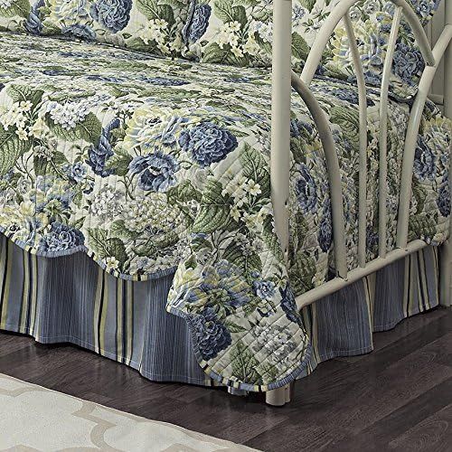  WAVERLY Floral Flourish Daybed Set, 105x54, Porcelain