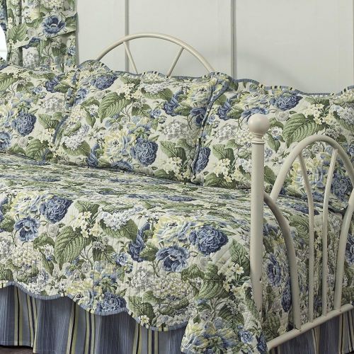  WAVERLY Floral Flourish Daybed Set, 105x54, Porcelain