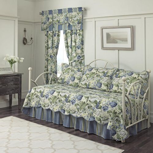  WAVERLY Floral Flourish Daybed Set, 105x54, Porcelain