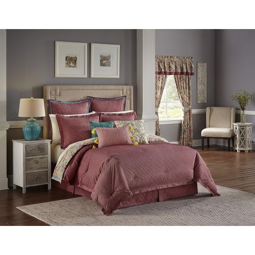  WAVERLY 16896BEDDQUEJBL Key of Life Reversible Comforter Collection, Queen, Jubilee