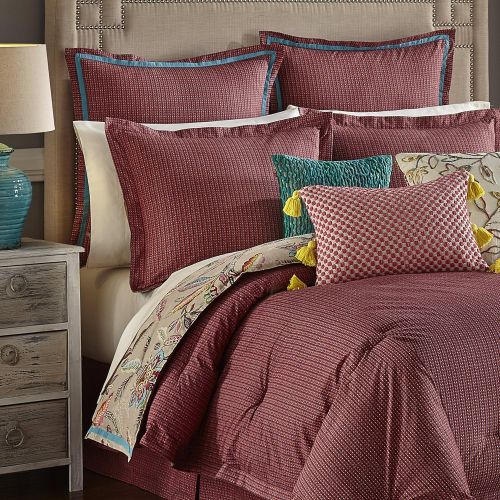  WAVERLY 16896BEDDQUEJBL Key of Life Reversible Comforter Collection, Queen, Jubilee