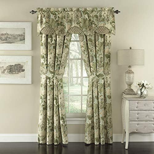  WAVERLY Garden Glory Drapery Pair, 84x100, Mist