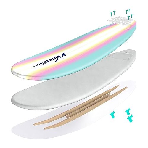  Wavestorm - Classic Soft Top Foam 8ft Surfboard