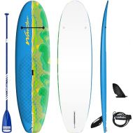 WAVESTORM 8ft Junior Stand Up Paddleboard | Superior Foam Construction with Stringers | Accessories Included Adjustable Paddle Leash and Removable fin| Carry Handle | Sized for Youth
