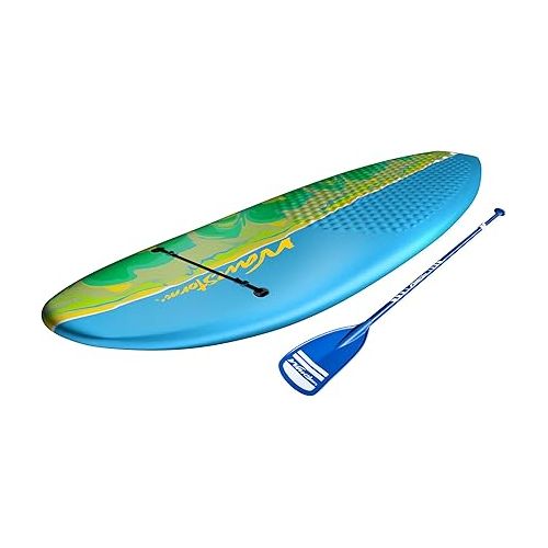  WAVESTORM 8ft Junior Stand Up Paddleboard | Superior Foam Construction with Stringers | Accessories Included Adjustable Paddle Leash and Removable fin| Carry Handle | Sized for Youth