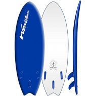 Wavestorm 5'6 Original New Modern Swallow Tail Surfboard, Navy