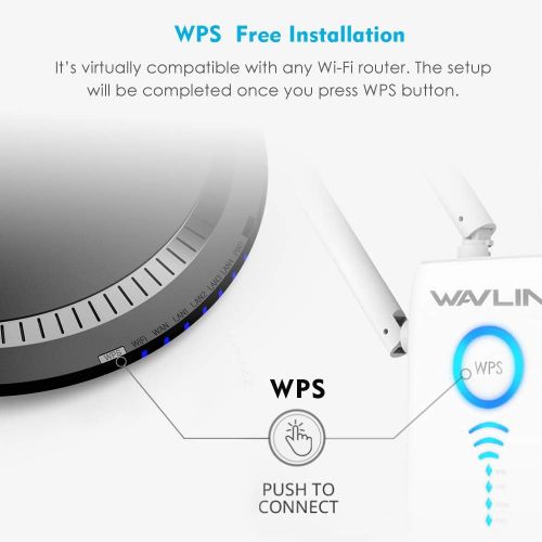  WAVLINK WiFi Router AC3000 Tri-Band Gigabit Wireless Router,High Speed WiFi Router Wireless Home Router with USB 3.0 Port,Support Router/Bridge/WISP Mode,Parental Control,QoS,Firew