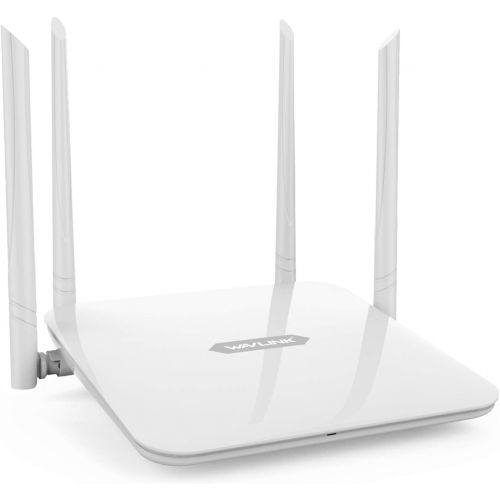  WiFi Router WAVLINK High Power Wireless Wi-Fi Router AC1200 Dual Band(5GHz+2.4Gz) Gigabit Wireless Internet Router,Long Range Coverage by 4 High-Performance Antennas