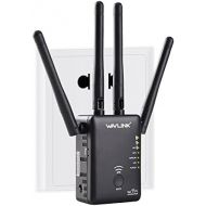 WAVLINK AC1200 WiFi Range ExtenderAccess PointWireless Router Dual Band with 4 High Gain External Antennas WPS Protection-Black