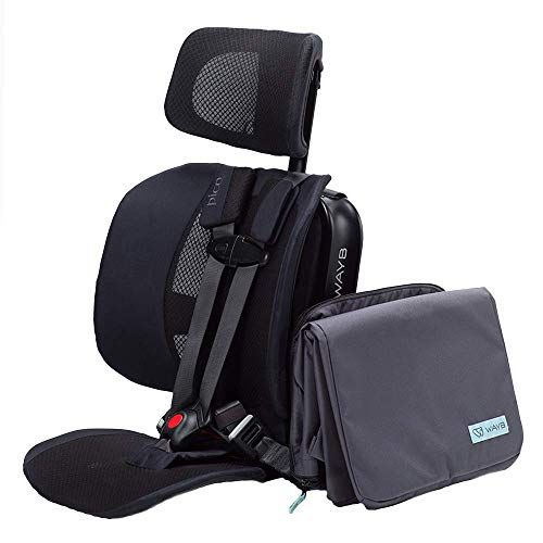  WAYB Pico Travel Car Seat with Carrying Bag - Lightweight, Portable, Foldable - Perfect for Airplanes, Rideshares, and Road Trips - Forward Facing for Kids 22-50 lbs. and 30-45”